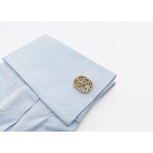 Antique Motif Unique Plaqu&eacute; Or Boutons De Manchette Mens Dans La Bo&icirc;te De Cadeau Pour Les Femmes, Les Hommes Boutons De Manchette De Bijoux Pour Le Mariage De Robe D'affaires De Cadeau D'anniversaire - Neuf