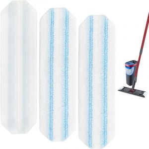 Lot de 3 Recharges de Mop Microfibre, Compatible avec Vileda H2Pro & O-Cedar - Neuf