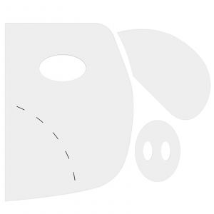 Mod&egrave;le De Sac &Agrave; Fermeture &Eacute;clair Pour Chien En Plastique Mod&egrave;le De Couture De Pochoir De Pochette Pour Chien Mignon Pour La Coupe De Tissu - Neuf