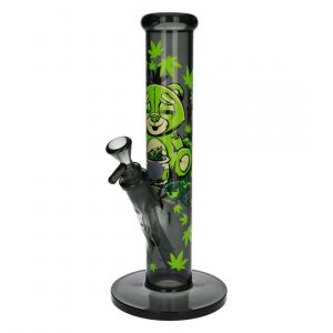 BANG EN VERRE FIRE-FLOW X BLACK LEAF STONED TEDDY 30CM - Neuf