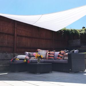 Clara Shade Sail Voile D'ombrage Toile Parasol De Jardin Canopy Imperméable À L`Eau 98% De Protection Contre Les Uvs (Triangle 3m) - Neuf