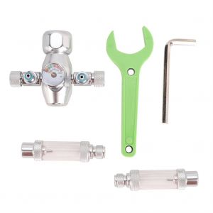 Hjlian Regulateur De Co2 Pour Aquarium G5/8, Electrovanne Magnetique, Compteur De Bulles, Outil Pour Aquarium (W01-05) - Neuf