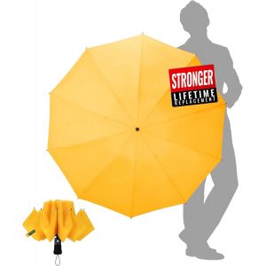 Parapluie Pliant Invers&eacute; Compact - Parapluies De Voyage Portables Pour La Pluie, Parapluie Homme Automatique Resistant Vent, - Neuf
