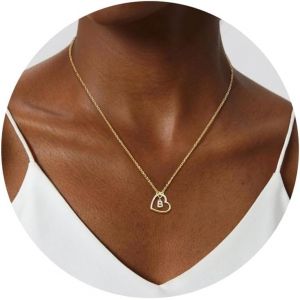 Kalanka-Collier Initiales Argent 925 Pour Femme Collier Initiales En Argent Pour Filles Collier Initiales Argent Lettre A-Z Collier Monogramme Bijoux Cadeaux Pour Adolescentes Filles (Avec Bo&icirc;te) - Neuf