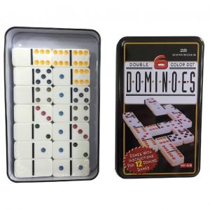 Van Der Meulen Double 6 Domino In Blik - Neuf