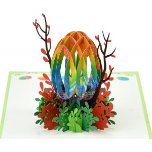 Checarzhn--No1-Cutpopup Happy Easter With Egg - Carte De Pâques Pop-Up, Carte De V?Ux Pop-Up 3d (?Uf De Pâques) Sd065fr1515 - Neuf