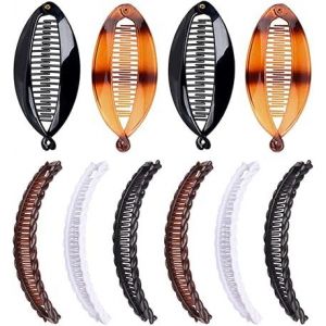 Pince Banane 10 Pièces Pinces À Cheveux Banane Pinces Banane Pinces Poisson Pince À Cheveux Banane Pinces À Cheveux Longues Poignée Poisson Peigne À Cheveux Banane Pour Accessoires De Cheveux - Neuf