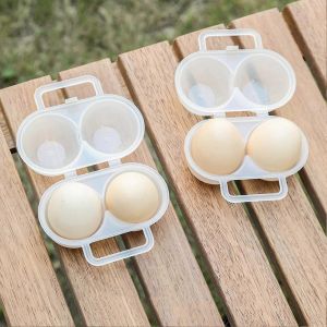 Boîte À ?Ufs Portable Avec Poignée Antichoc Anti-Chute 2 Grilles Récipient À ?Ufs Spécial Plateau À ?Ufs En Plastique Utilisation Quotidienne - Neuf
