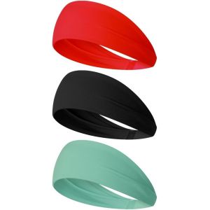 Slep-Lot De 3 Bandeaux Sport Homme & Femme, Bandeau Anti-Transpiration Été, Serre-Tête Élastique Antidérapant, Bandeau Cheveux Homme Pour Cyclisme, Fitness, Tennis, Course, Yoga - Neuf