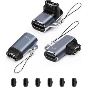 Adaptateur De Charge De Montre, Adaptateur Usb C Femelle &Agrave; M&acirc;le Port De Charge Compatible Avec Garmin Fenix U200bU200bU200bU200bU200bU200bU200bU200b7/7s/7x/6/6x/6s, Etc., Chargeur De Montre De Type C (Mix*3) - Neuf