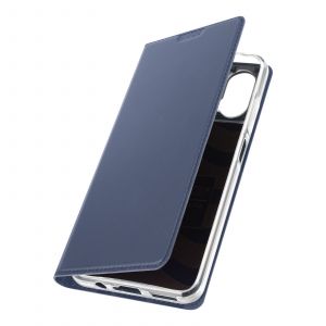 &Eacute;tui pour Motorola Moto G34 Clapet Porte-carte Support Vid&eacute;o Dux Ducis Bleu nuit - Neuf