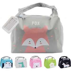 MEVRONISSHOP-Sac Isotherme Repas Enfant, Sac Bebe, Sac Lunch Enfant, Petit, Sac &agrave; Lunch, Sac Pique Nique Isotherme(Renard) - Neuf
