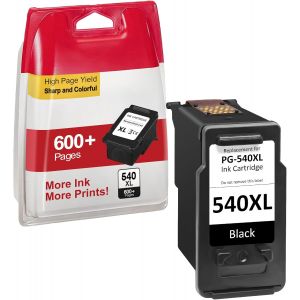 Encre 540 XL- 600+ Pages, Remplacement pour Cartouche Canon 540 , PG-540 XL Noir pour Imprimante Canon Pixma MG3650s MG3650 TS5150 MG3600 TS5151 MG4250 MG3250 TS5100 MX475 MG3200 - Neuf
