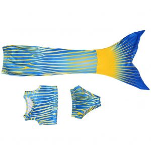 Maillot De Bain Pour Fille Avec Queue De Sirene (110) - Neuf