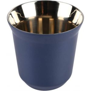Tasse À Café Tasses À Espresso En Acier Inoxydable Paroi Double Isolé Thermiquement Capsule Bleu Foncé - Neuf
