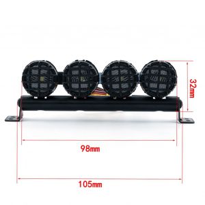 LumièRe Led De Remplacement Pour Voiture Rc, 4 PièCes, Pour Traxxas Trx-4 Trx4 Axial Scx10 1/10 Rc4wd D90 Km2, 90046 - Neuf