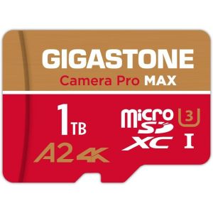 Kal-[5 Ans Récupération De Données Gratuite] Carte Mémoire 1 To, Camera Pro Max, Vitesse Jusqu'à 150/140 Mo/S, Pour Gopro, Dji, Drone, Insta360, 4k Video A2 V30 U3 Microsdxc Avec Adaptateur Sd.-Kalanka - Neuf