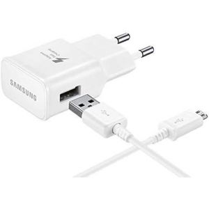 Kalanka-Chargeur Ep-Ta20ewe Original (Micro-Usb) Charge Rapide Pour Samsung Galaxy S3, S4, S6, S7, S7 Edge, Note 4, 5, Blanc (Bulk) - Neuf