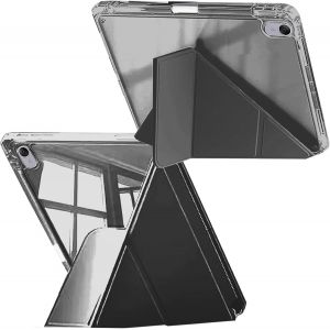 ELVORIX-Coque Compatible avec Huawei MatePad 11.5 / Huawei MatePad Air 11,5 Pouces 2023 avec Porte-Pencil, Transparente Antichoc, Support Pliable 6 en 1, R&eacute;veil/Sommeil Auto, Noir - Neuf