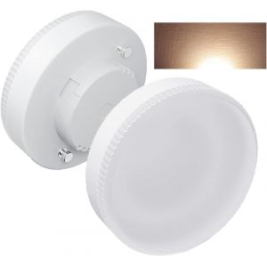 Ampoule Gx53 Led, 10w, Blanc Naturel 4000k, 1000 Lumens, Ac/Dc 190-260v, Remplace Les Ampoules Rondes 100w Gx53 Halog&egrave;ne Ou Cfl Gx53, Non-Dimmable, 2pcs - Neuf
