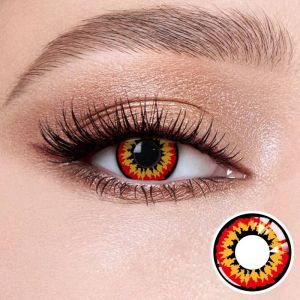 Loup-Garou Tuant Cosplay Lentilles De Contact Pour Les Yeux Anime Jouant Lentille De Contact Accessoire Multijoueur Expédition Rapide Expédition Directe-For Makeup-A Devil - Neuf