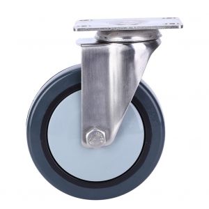 XYONG Roulettes pivotantes universelles de 1,5 po avec roulement et plaque superieure pour chariots logistiques - Neuf