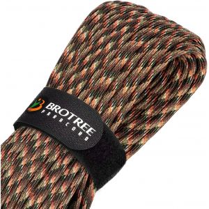 Eryi-Paracorde 4mm 9 Brins Corde En 100% Nylon (15m, 30m, 50m) Type Iii Corde Parachute Pour Survie, Extérieur, Bricolage - 280kg Charge De Rupture (Caché Camo, 30m) - Neuf