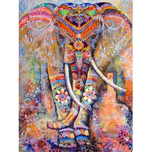 Oayew-Diy 5d Diamant Peinture,Broderie Diamant 30x40cm Diamond Painting Complet L'&eacute;l&eacute;phant Point De Croix Kit D'artisanat, Point De Croix Kit Complet D&eacute;coration Autocollant Mural Pour Home D&eacute;coration - Neuf