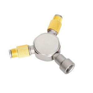 Le Distributeur De R&eacute;servoir De Gaz Pour R&eacute;chaud De Camping Convertit 1 R&eacute;servoir En 2 Interfaces Pour La Cuisine Et L'&eacute;clairage En Plein Air - Neuf