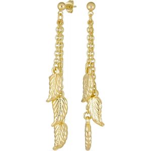 Kal-Boucles D'oreilles Pendantes Longues À Trois Couleurs Pastel Délicates En Cristal Violet Orange Multicolore En Forme De C?ur Trèfle Fleur S Adolescentes Avec Fil Stabilisateur En U Plaqué Or 18k. - Neuf