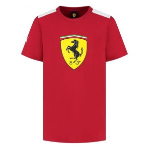 Puma T-Shirt Homme Scuderia Ferrari F1 Avec Grand Logo Scudetto Rouge - Neuf