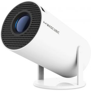 SUBZONAL-Mini Videoprojecteur 4K Support&eacute;e Android 11, Mini Projecteur 5G WiFi 6 BT 5.4 720P Full HD Native, Videoprojecteur Portable Correction Trap&eacute;zo&iuml;dale Horizontale Automatique Rotatif &agrave; 180&deg; - Neuf