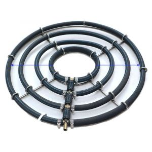 Anneau aérateur japonais pour bassin à carpes Koi, aération et oxygénation, diffuseur pour le bassin à carpes Koi ainsi que pour l'enrichissement en oxygène du bassin de jardin (4 boucles / Ø45cm) - Neuf