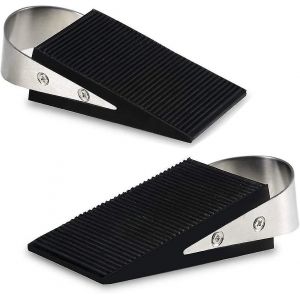 Cale de butée de porte - ASelect 2 pcs butée de porte lourde en métal et caoutchouc antidérapante pour la maison - Neuf