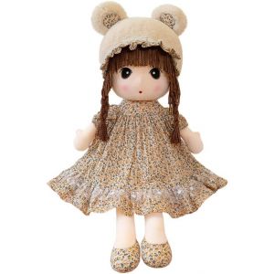 Poup&eacute;e De Chiffon Fille B&eacute;b&eacute; Poup&eacute;e Jouet En Peluche Mini-Princesse Poup&eacute;e En Chapeau Et Jupe Jolie D&eacute;coration De Maison Cadeau Pour Anniversaire,Bapt&ecirc;me,Valentin,No&euml;l,50Cm - Neuf