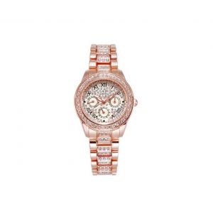 Montre &Agrave; Quartz Pour Femme 3199 Avec Chiffres Romains, &Eacute;tanche Jusqu'&agrave; 30 M, Bracelet En Acier, Cadran Rond, Boucle Bijou - Neuf