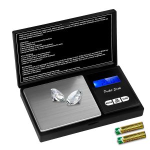 Balance De Precision 500g/0.01g Balance Gramme Petite Avec &Eacute;cran Lcd Et Tare Function Pour Caf&eacute; Herbes Bijoux Pierres Pr&eacute;cieuses 7unit&eacute;s (2 Piles Incluses) - Neuf