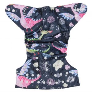 Couche Lavable En Tissu Imprime Reutilisable Pour Bebe, Douce, Lavable Et Reglable, Bl043 - Neuf