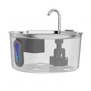 Fontaine D'eau Pour Animaux De Compagnie Fontaine Pour Animaux De Compagnie En Acier Inoxydable Pour Boire De L'eau Pour Chien - Neuf