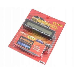 Cgauto Ag97a Montre Thermom&egrave;tre Et Voltm&egrave;tre Pour Voiture 3 En 1 Universel - Neuf