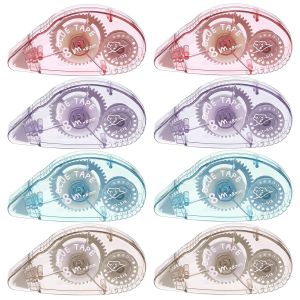 Lot De 8 Rouleaux Roller De Colle,8 M X 8 Mm Colle Roller Transparent Ruban Adh&eacute;sif Double Face Roller Colle Pour Scrapbooking,Album Photo,Cartes,Bricolage - Neuf