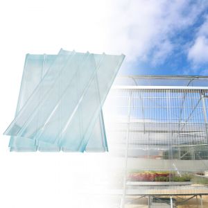 Plaque de couverture, ondul&eacute; , transparent, l.90 x L.1.60 cm, Ep.2 mm,3pcs - Neuf