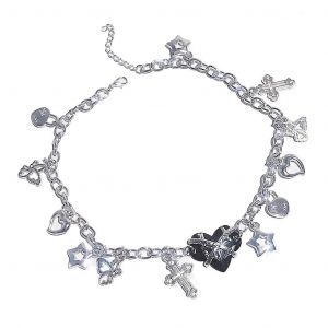Collier De Cha&icirc;ne De Coeur Pour Hot Girl Femmes Pendentif Cha&icirc;nes Tour De Cou Accessoires De F&ecirc;te - Neuf