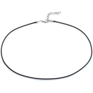 Kal-® Collier Cordon Simili Cuir Unisexe Couleur Noir 1mmx54cm Et142, Standard, Similicuir, Sans Objet, Standard, Simili Cuir, Sans Objet - Neuf