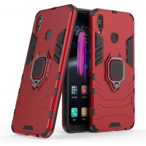 Kal-Coque Pour Honor 8x, Double Couche Renforcée Défense Antichoc Armure Housse Etui Avec 360 Rotation Bague Support Pour Huawei Honor 8x. Hb Red - Neuf