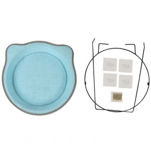 Hjlian Hamac Pour Chat Avec Perchoir Pour Fenetre Et Siege Ensoleille (Bleu Ciel) - Neuf