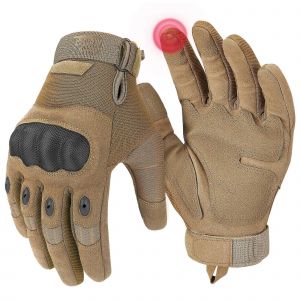 Gants Tactiques Pour Les Hommes - &Eacute;cran Tactile Hard Shell Moto Gants Avec Rembourrage De La Paume Pour Airsoft, Chasse, Camping, Escalade - Neuf