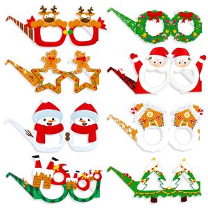 8 Plaisir De Papier D&eacute;coratif De No&euml;l, Lunettes De Tir Accessoires Photo Booth Accessoires Photo Booth Props - Neuf
