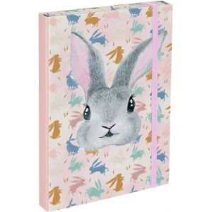 ERYI-Boîte De Classement Pour Cartable, Chemise A4, Pour Enfants Avec Élastique Et Rabat Intérieur, Classeur Avec Élastique Pour Garçon (Bunny) - Neuf