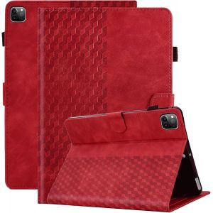 Eryi-Coque Pour Ipad Air 5e Génération 2022 / Ipad Air 4 2020 10.9 Pouces, Ipad Pro 11 (4e/3e/2e/1e Génération) Housse Cuir Pu Etui De Protection Avec Veille/Réveil Auto- Rouge - Neuf